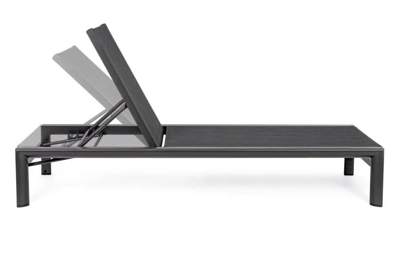 Best Bizzotto LETTINO IN ALLUMINIO CON RUOTE ANTRACITE YK13 - SKIPPER NEW