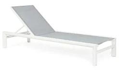 Outlet Bizzotto LETTINO IN ALLUMINIO CON RUOTE BIANCO YK11 - SKIPPER NEW
