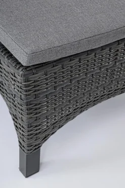 Bizzotto LETTINO RECLINABILE CON CUSCINI ANTRACITE JX55 - BRITTON