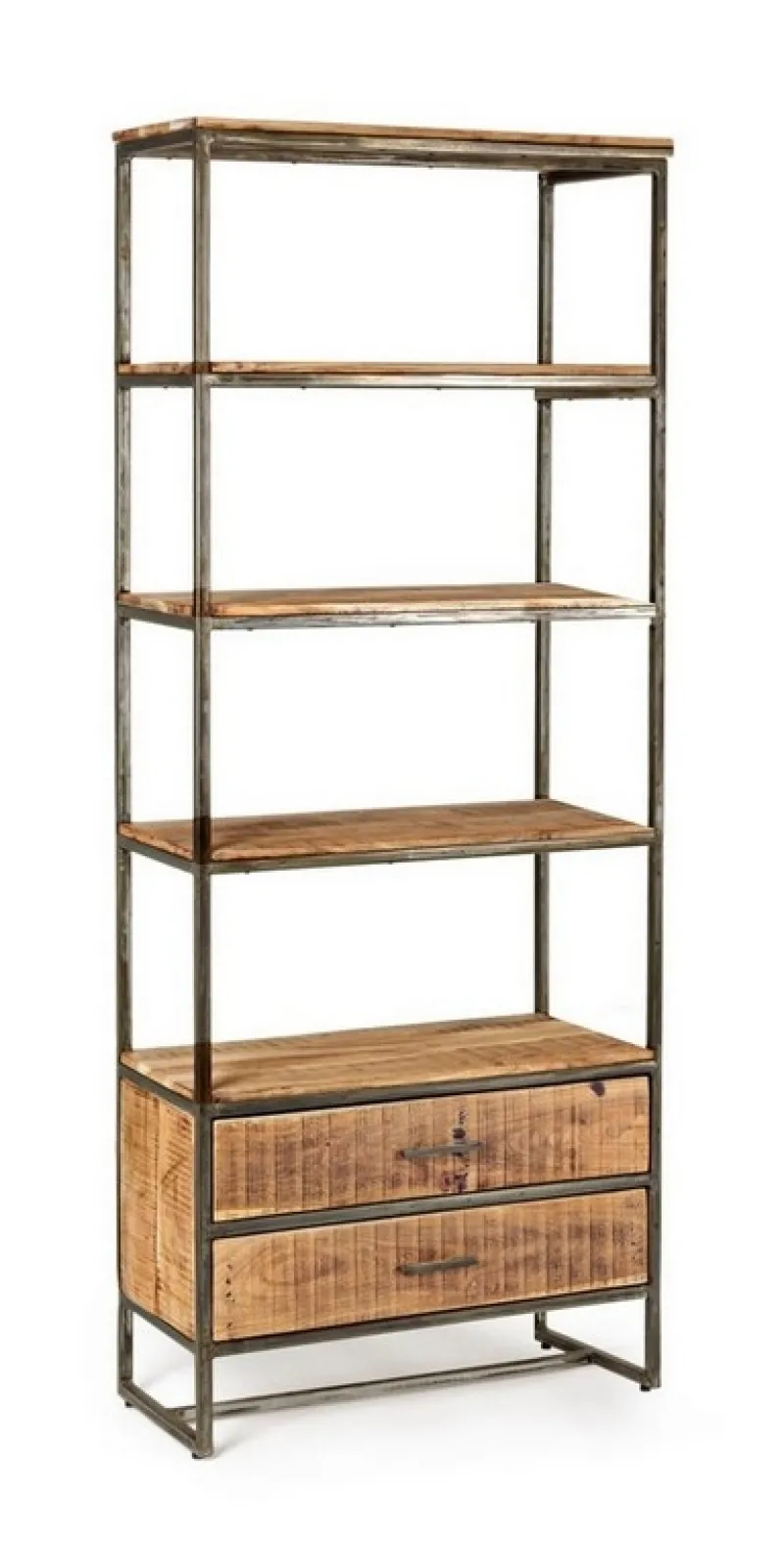 New Bizzotto LIBRERIA IN LEGNO 2 CASSETTI - ELMER