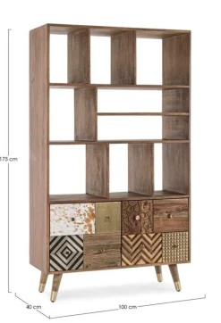 Clearance Bizzotto LIBRERIA IN LEGNO - DHAVAL