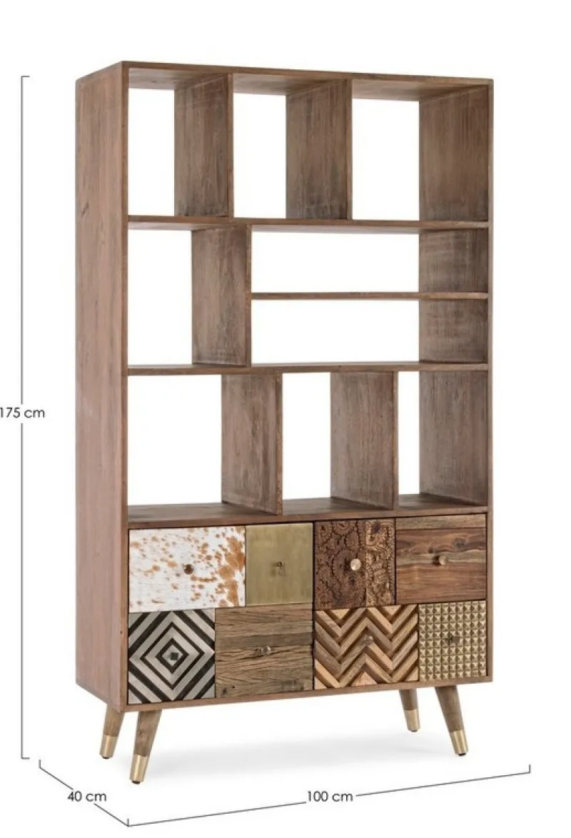 Clearance Bizzotto LIBRERIA IN LEGNO - DHAVAL