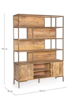 Discount Bizzotto LIBRERIA IN LEGNO - JAIDEV