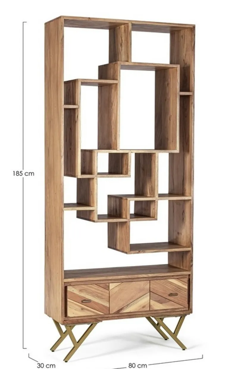 Discount Bizzotto LIBRERIA IN LEGNO - RAIDA