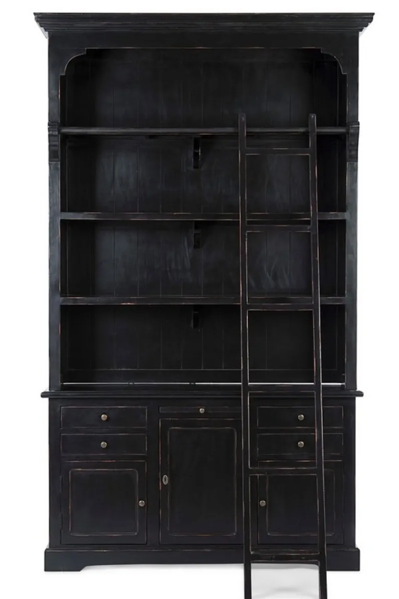 Outlet Bizzotto LIBRERIA IN LEGNO NERO - JEFFERSON