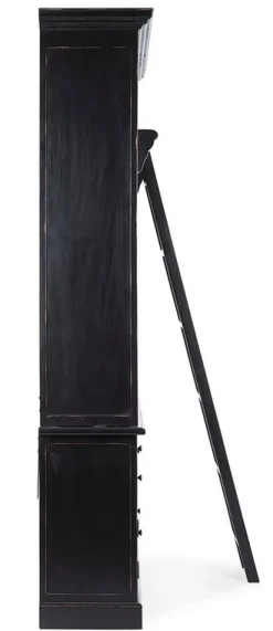 Outlet Bizzotto LIBRERIA IN LEGNO NERO - JEFFERSON