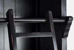 Outlet Bizzotto LIBRERIA IN LEGNO NERO - JEFFERSON