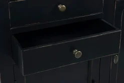 Outlet Bizzotto LIBRERIA IN LEGNO NERO - JEFFERSON