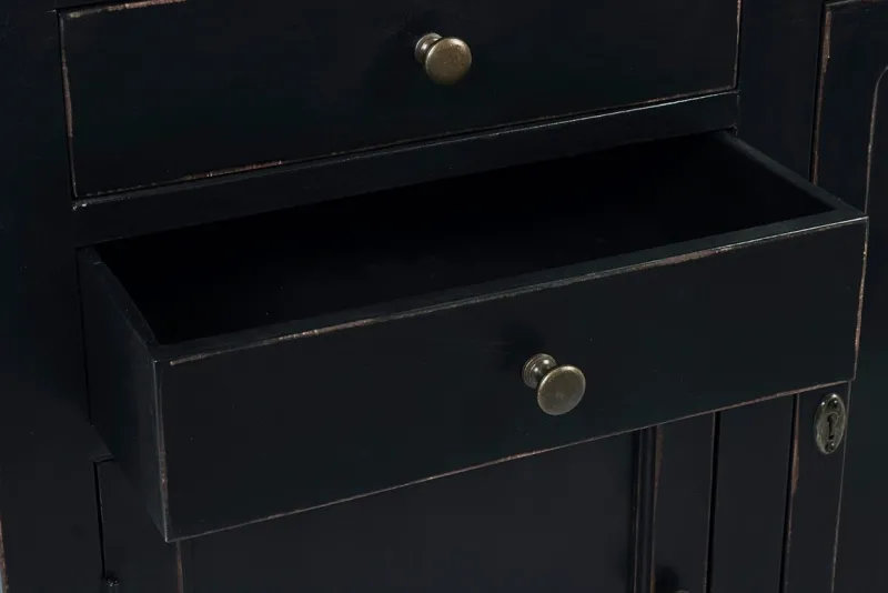 Outlet Bizzotto LIBRERIA IN LEGNO NERO - JEFFERSON