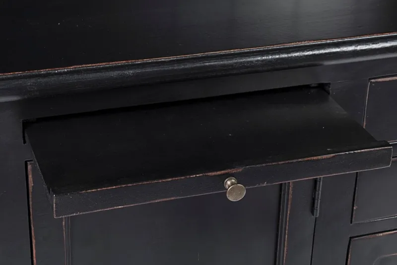 Outlet Bizzotto LIBRERIA IN LEGNO NERO - JEFFERSON