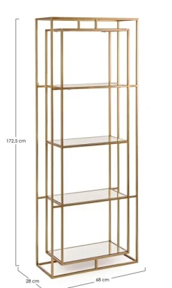 Discount Bizzotto LIBRERIA IN METALLO - ELENOR