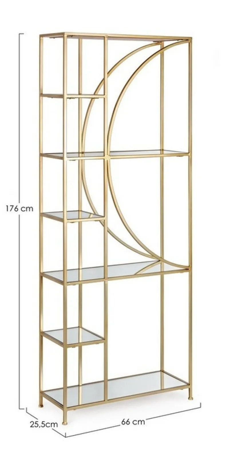 Bizzotto LIBRERIA IN METALLO - ELENOR