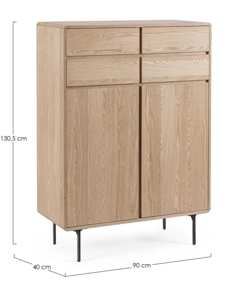 Hot Bizzotto MOBILE ALTO IN LEGNO NATURALE - WIDALD