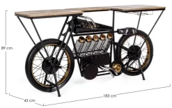 Sale Bizzotto MOBILE BAR IN METALLO - MOTO REPLICA