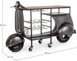 Bizzotto MOBILE BAR IN METALLO - VESPA REPLICA