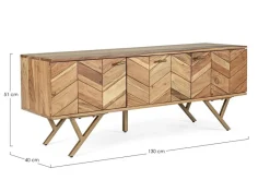 Discount Bizzotto MOBILE IN LEGNO - RAIDA