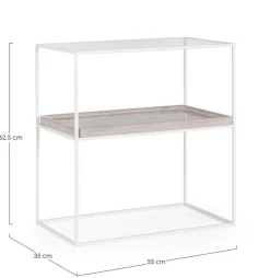 Clearance Bizzotto MOBILE IN VETRO - LAUREL