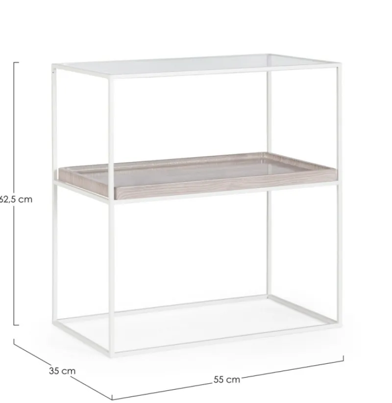 Clearance Bizzotto MOBILE IN VETRO - LAUREL