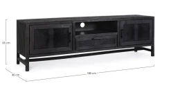 Bizzotto MOBILE PORTA TV 1 CASSETTO IN LEGNO - WESTON