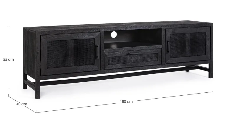 Bizzotto MOBILE PORTA TV 1 CASSETTO IN LEGNO - WESTON