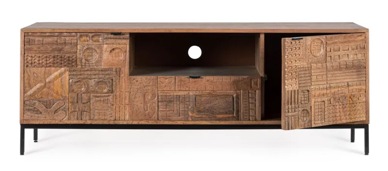 Clearance Bizzotto MOBILE PORTA TV 2A-1C KINDIA 140X42X55