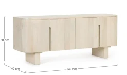 New Bizzotto MOBILE PORTA TV IN LEGNO - SERAPIS