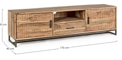 Outlet Bizzotto MOBILE PORTA TV IN LEGNO - ELMER