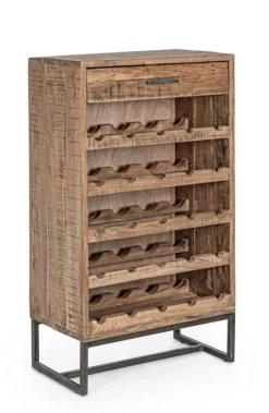 Best Bizzotto MOBILE PORTABOTTIGLIE IN LEGNO - ELMER