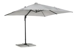Bizzotto OMBRELLONE BRACCIO CON LED IN ALLUMINIO 3X3 ANTRACITE - INES