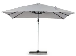 Bizzotto OMBRELLONE BRACCIO CON LED IN ALLUMINIO 3X3 ANTRACITE - INES