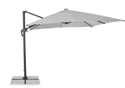 Bizzotto OMBRELLONE BRACCIO CON LED IN ALLUMINIO 3X3 ANTRACITE - INES