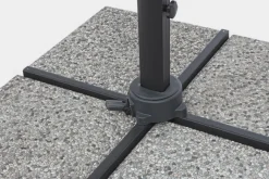 Bizzotto OMBRELLONE BRACCIO CON LED IN ALLUMINIO 3X3 ANTRACITE - INES