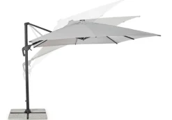 Bizzotto OMBRELLONE BRACCIO CON LED IN ALLUMINIO 3X3 ANTRACITE - INES