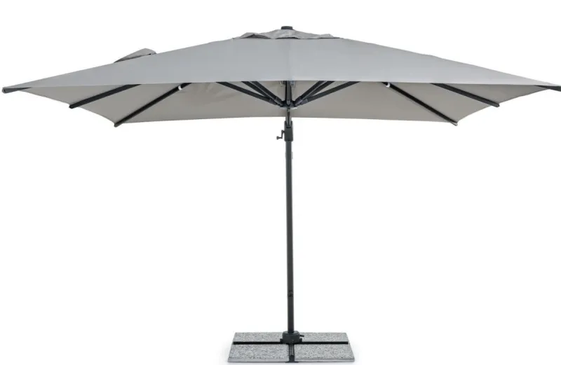 Best Bizzotto OMBRELLONE BRACCIO IN ALLUMINIO 3X3 ANTRACITE - INES