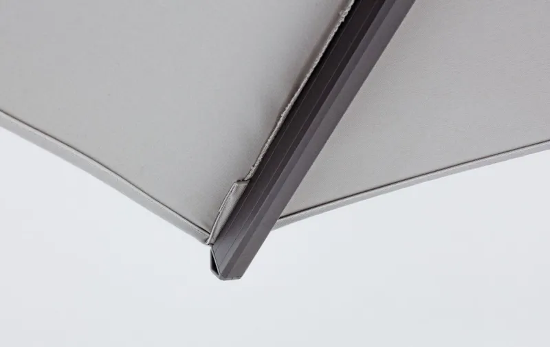 Best Bizzotto OMBRELLONE BRACCIO IN ALLUMINIO 3X3 ANTRACITE - INES