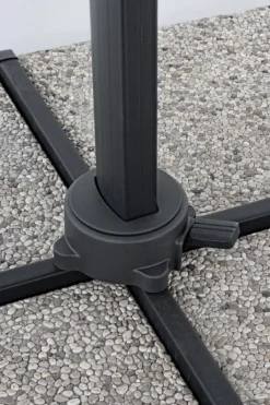 Best Bizzotto OMBRELLONE BRACCIO IN ALLUMINIO 3X3 ANTRACITE - INES