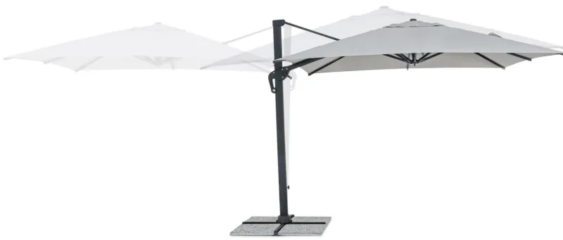 Best Bizzotto OMBRELLONE BRACCIO IN ALLUMINIO 3X3 ANTRACITE - INES