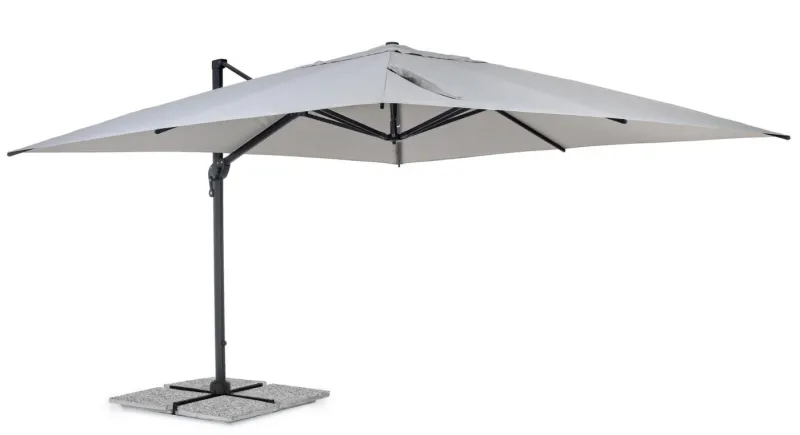 Clearance Bizzotto OMBRELLONE BRACCIO IN ALLUMINIO 4X4 ANTRACITE - INES