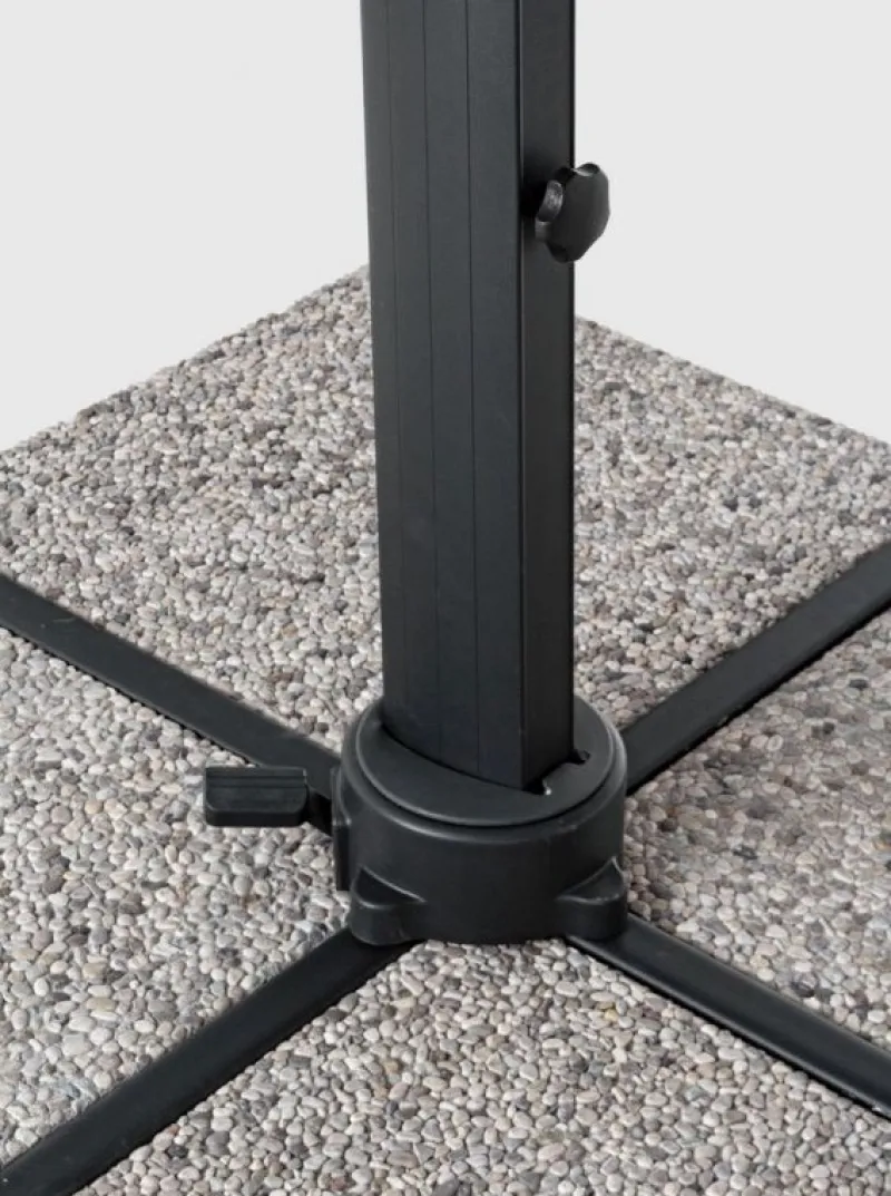 Clearance Bizzotto OMBRELLONE BRACCIO IN ALLUMINIO 4X4 ANTRACITE - INES