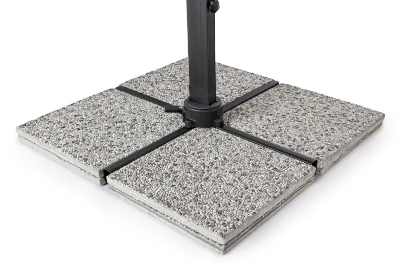 Clearance Bizzotto OMBRELLONE BRACCIO IN ALLUMINIO 4X4 ANTRACITE - INES