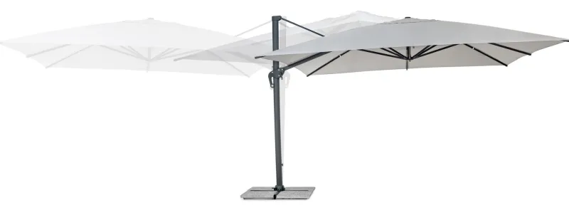 Clearance Bizzotto OMBRELLONE BRACCIO IN ALLUMINIO 4X4 ANTRACITE - INES