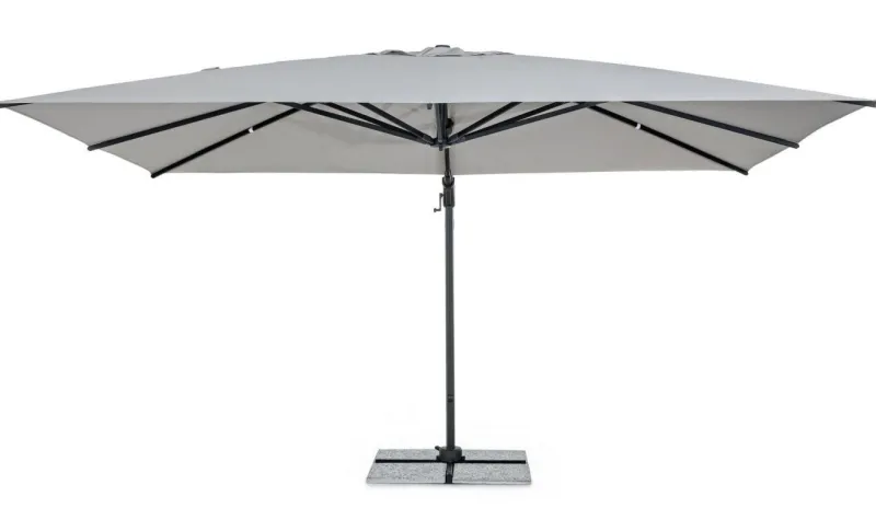 Best Bizzotto OMBRELLONE BRACCIO IN ALLUMINIO 3X4 ANTRACITE - INES