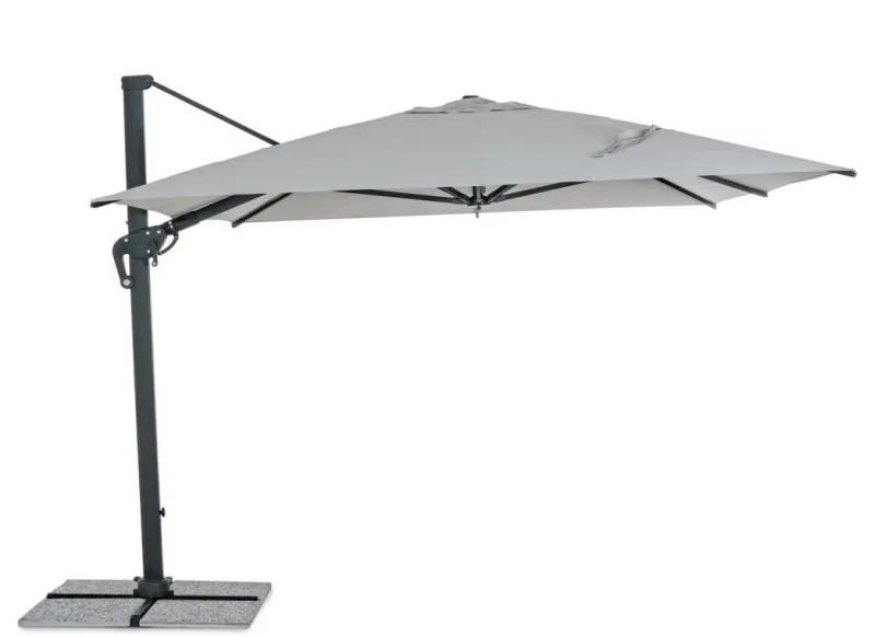 Best Bizzotto OMBRELLONE BRACCIO IN ALLUMINIO 3X4 ANTRACITE - INES