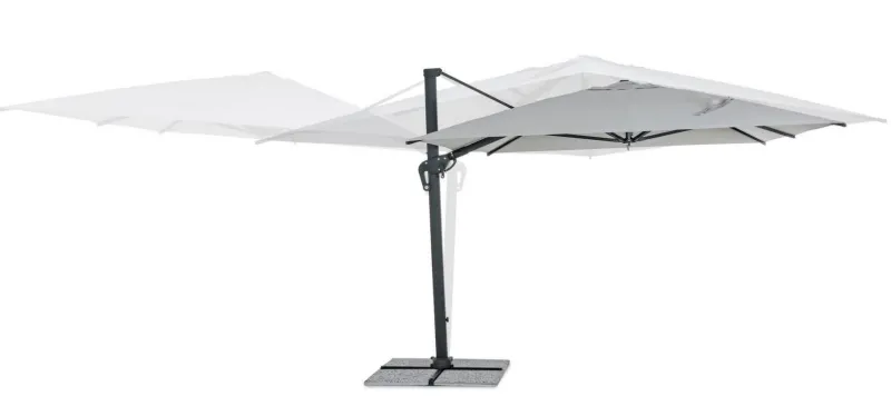 Best Bizzotto OMBRELLONE BRACCIO IN ALLUMINIO 3X4 ANTRACITE - INES