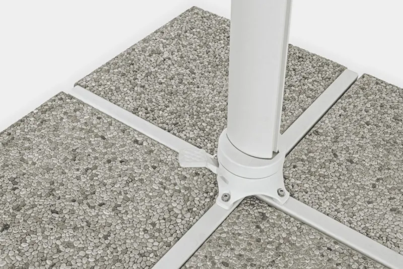 Hot Bizzotto OMBRELLONE BRACCIO IN ALLUMINIO 4X4 BIANCO - EDEN