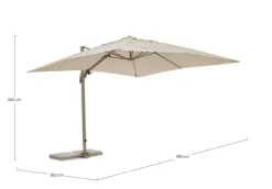 Online Bizzotto OMBRELLONE BRACCIO SARAGOZZA 3X3 SAB.T