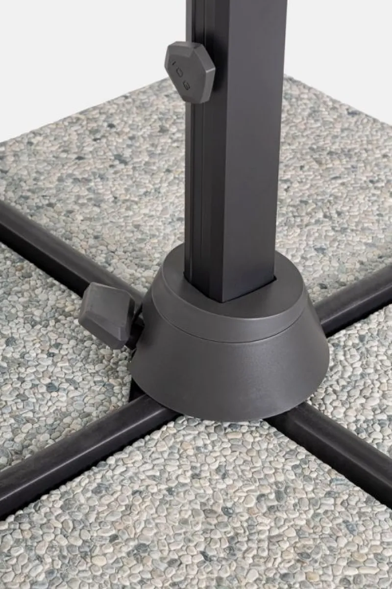 Outlet Bizzotto OMBRELLONE BRACCIO VEGA 3X4 ANTR-GRI CH