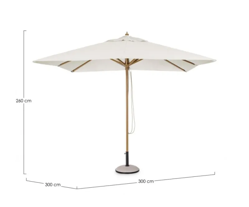 Online Bizzotto OMBRELLONE ECLIPSE 3X3 NATURALE