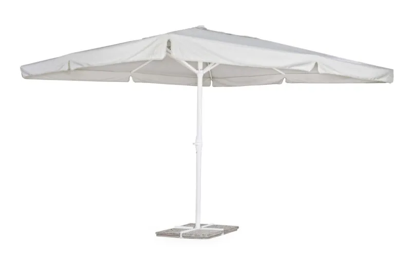 Best Bizzotto OMBRELLONE IN ALLUMINIO 4X4 BIANCO GRIGIO - ALGHERO