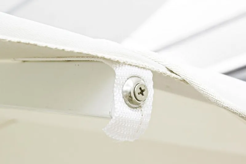 Best Bizzotto OMBRELLONE IN ALLUMINIO 4X4 BIANCO GRIGIO - ALGHERO